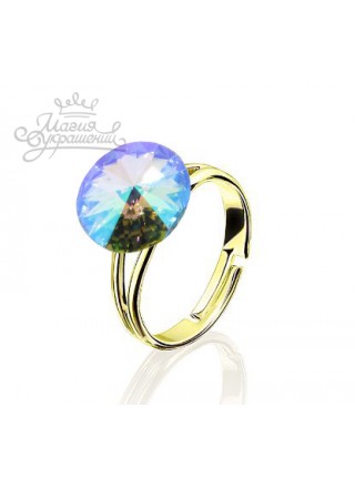Кольцо с разноцветным кристаллом Swarovski Paradise Shine