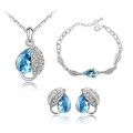 Комплект Нежность листьев со Swarovski B
