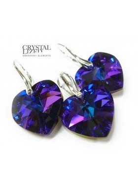 Комплект с Кристаллами Swarovski Гелиотроп Сердце