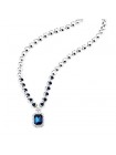 Ожерелье с синими кристаллами Montana Swarovski