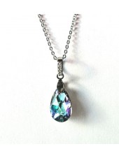 Подвеска Миндалевидная с кристаллом Swarovski Vitral light 16 мм