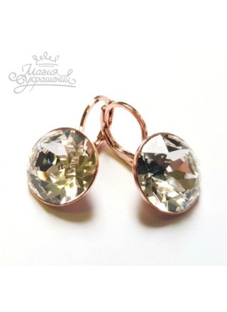 Серьги с прозрачным Бриллиант кристаллом Swarovski