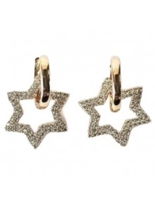 Серьги Звезды со стразами Swarovski