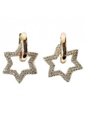 Серьги Звезды со стразами Swarovski